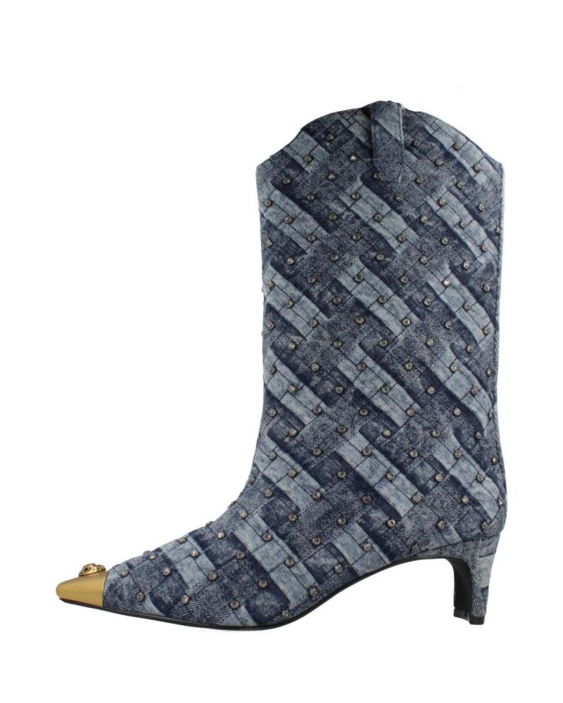 KURT GEIGER LONDON BOTAS MUJER MODELO REGENT CRYSTAL COLOR AZUL NAVY88