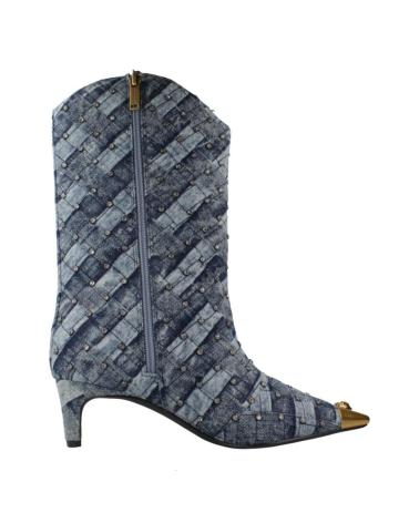 KURT GEIGER LONDON BOTAS MUJER MODELO REGENT CRYSTAL COLOR AZUL NAVY88