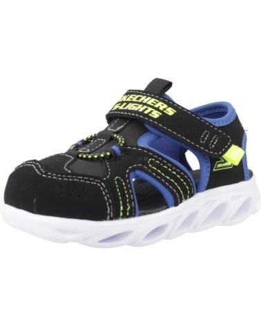 SKECHERS SANDALIAS NINO MODELO HYPNO-SPLASH COLOR NEGRO BLLM