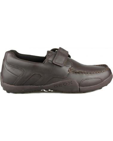 Zapatos GEOX  de Niño JW SNAKEN COLEGIAL NINO  MARRON