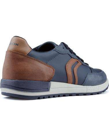 Sapatilhas de Menino GEOX ZAPATILLAS ALBEN NAVYCOGNAC