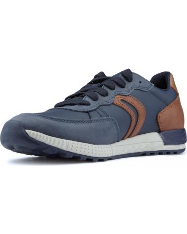 Sapatilhas de Menino GEOX ZAPATILLAS ALBEN NAVYCOGNAC