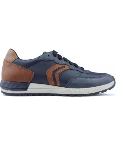 Sapatilhas de Menino GEOX ZAPATILLAS ALBEN NAVYCOGNAC