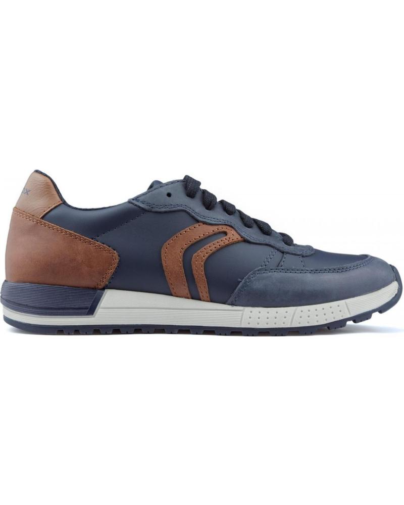 Sapatilhas de Menino GEOX ZAPATILLAS ALBEN NAVYCOGNAC