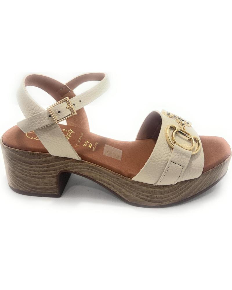 OH MY SANDALS SANDALIA PIEL HEBILLA TA BLANCO