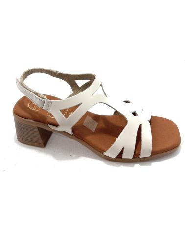 OH MY SANDALS SANDALIA PIEL TIRAS ENLAZADA TACON OH M BLANCO