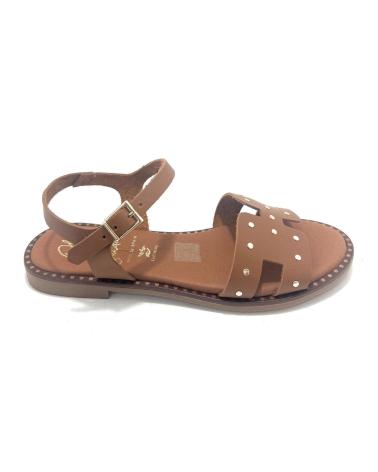 OH MY SANDALS SANDALIA PIEL REMACHES H NEGRO