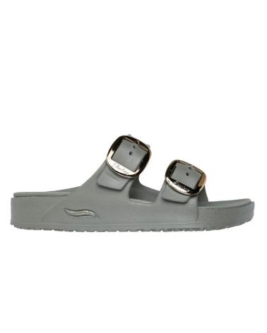 SKECHERS SANDALIAS PLANAS MUJER 111592 KAKI VERDE