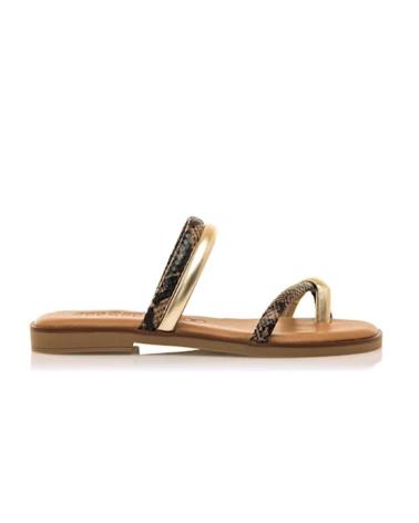 MTNG SANDALIAS PLANAS MUJER MUSTANG 54563 ORO DORADO
