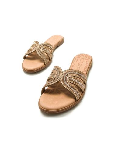 MTNG SANDALIAS PLANAS MUJER MUSTANG 54500 ORO DORADO