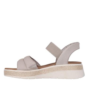 SKECHERS SANDALIAS PLANAS MUJER 114413 TAUPE MARRóN