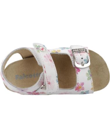 FALCOTTO SANDALIAS FALCOTTO MODELO GORY CON ESTAMPADO FLORAL BLANCO