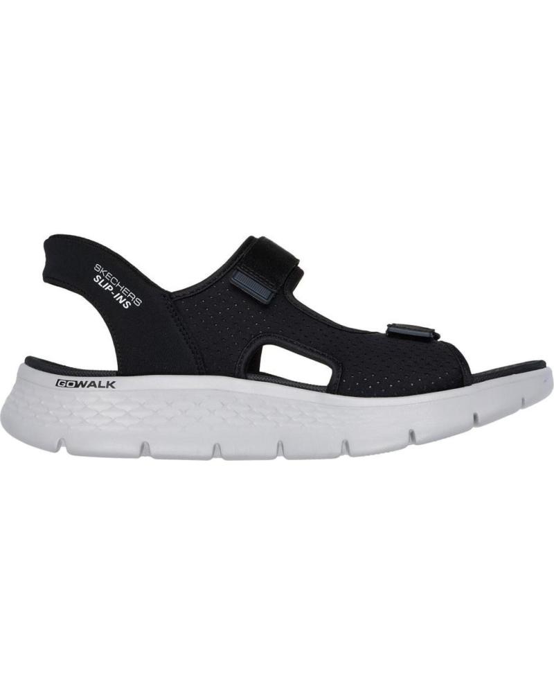 SKECHERS CALZADO MARCA MODELO GO WALK FLEX SANDAL-EASY ENTR PARA HOMB NEGRO