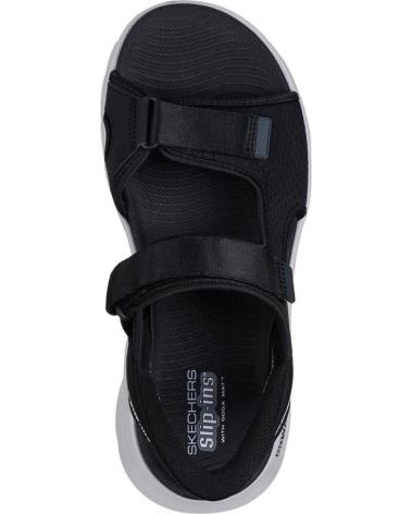 SKECHERS CALZADO MARCA MODELO GO WALK FLEX SANDAL-EASY ENTR PARA HOMB NEGRO