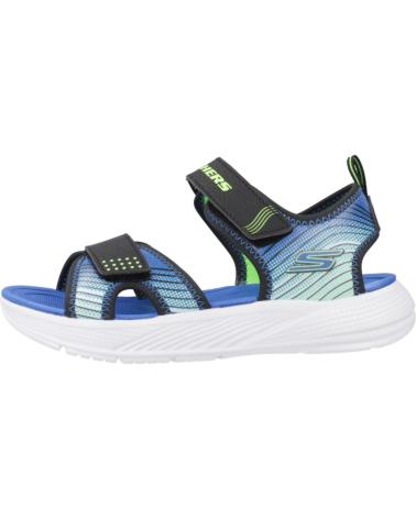 SKECHERS SANDALIAS NINO MODELO MICROSPEC-SPLASH COLOR AZUL BKLM