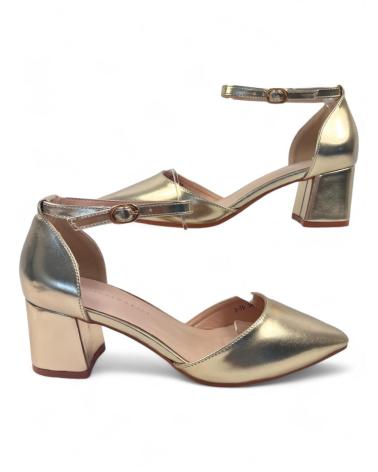 TIMBOS SANDALIA TACON FIESTA MUJER ORO 131417 AMARILLO