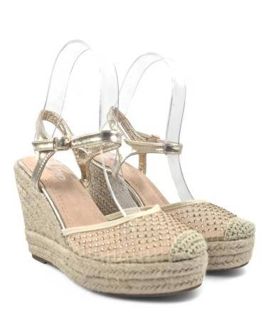 Sandales pour Femme TIMBOS SANDALIA CUNA ESPARTO MUJER ORO 131288 AMARILLO