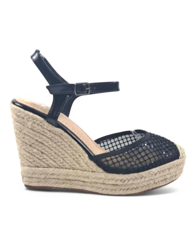 Sandales pour Femme TIMBOS SANDALIA CUNA ESPARTO MUJER 131287 NEGRO