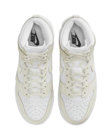 NIKE DUNK HIGH BASKETS BLANCHES ET BEIGES MULTICOLOR