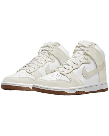NIKE DUNK HIGH BASKETS BLANCHES ET BEIGES MULTICOLOR