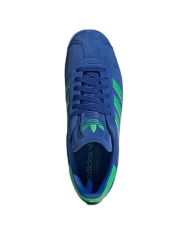ADIDAS GAZELLE - ZAPATILLAS CLÁSICAS EN ANTE AZUL Y VERDE AZUL