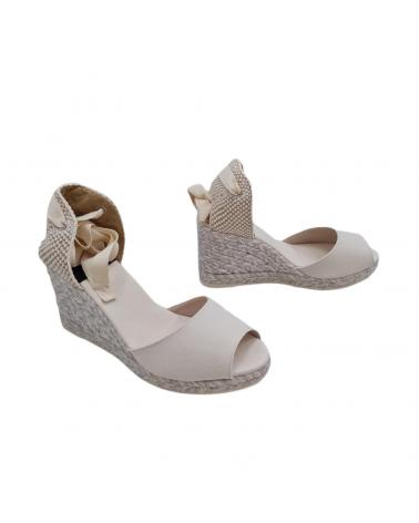 Zapatos De Cuña De Mujer GAIMO ALPARGATA CUNA BLANCAS  PIQUE SUMMER BLANCO ROTO PLANT PIQUE SUMMER BLANCO ROTO 831 7C MELANGE 22