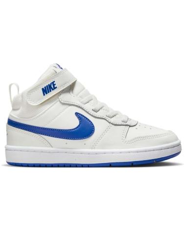 NIKE COURT BOROUGH MID 2 WEISS-BLAUE SNEAKER BLANCO