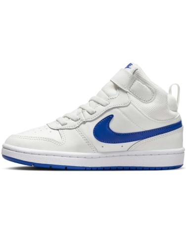 NIKE COURT BOROUGH MID 2 WEISS-BLAUE SNEAKER BLANCO