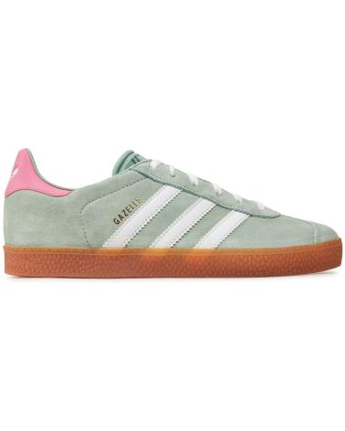 ADIDAS BASKETS GAZELLE VERTES AVEC DÉTAILS ROSES VERDE