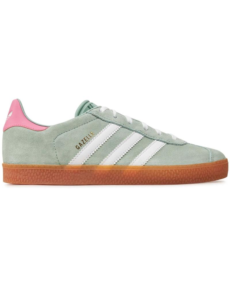 ADIDAS BASKETS GAZELLE VERTES AVEC DÉTAILS ROSES VERDE