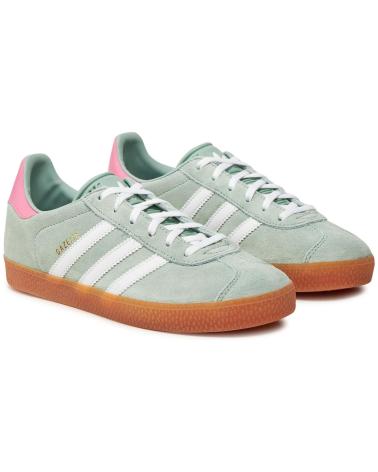 ADIDAS BASKETS GAZELLE VERTES AVEC DÉTAILS ROSES VERDE