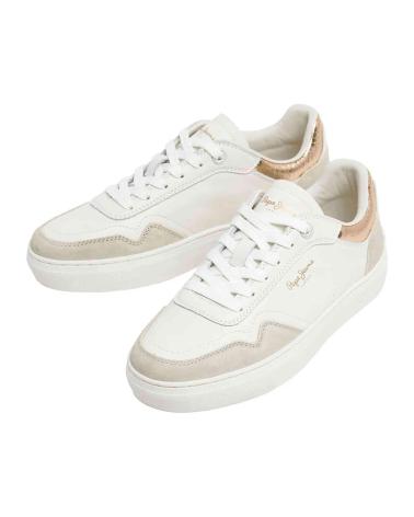 PEPE JEANS ZAPATILLAS PARA MUJER EN COLOR BLANCO