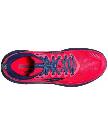 BROOKS ZAPATILLAS CASCADIA 16 PARA MUJER EN COLOR ROJO