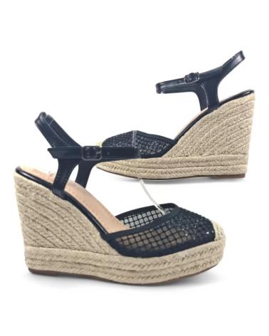 Sandales pour Femme TIMBOS SANDALIA CUNA ESPARTO MUJER 131287 NEGRO