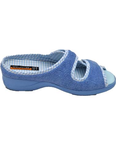 Pantofole per Donna D`CUTILLAS DOCTOR CUTILLAS 21823 ZAPATILLA HOGAR SLIPPER DE MUJER PARA AGUAMAR