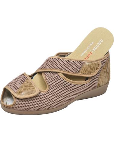Sandales D`CUTILLAS  pour Femme DOCTOR CUTILLAS 10232 ZAPATILLA DE CASA TERAPEUTICA PARA PL  TOSTADO
