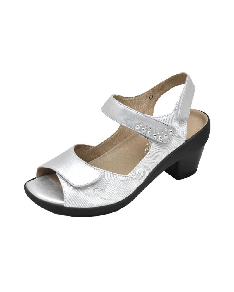 Sandalias PIESANTO  de Mujer 200446 SANDALIA TACON PLANTILLA EXTRAIBLE MUJER PE  PERLA HIELO