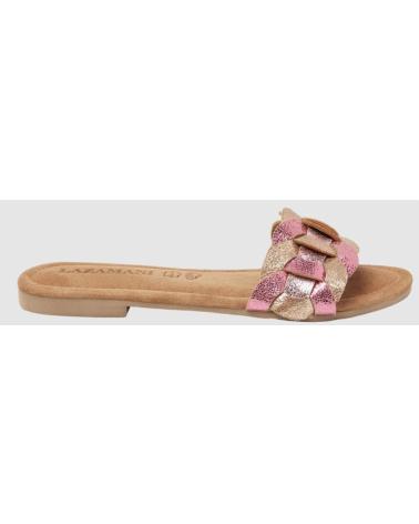LAZAMANI SANDALIAS CON TIRA METALIZADA ROSE