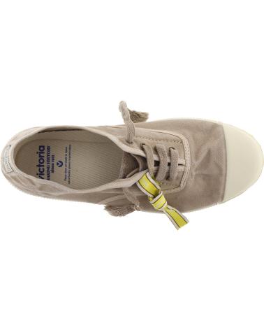 VICTORIA DEPORTIVA PARA MUJER 1661102 INGLESA LONA ENVEJECIDA TAUPE