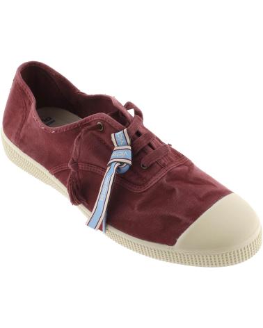 VICTORIA DEPORTIVA PARA MUJER 1661102 INGLESA LONA ENVEJECIDA BURDEOS