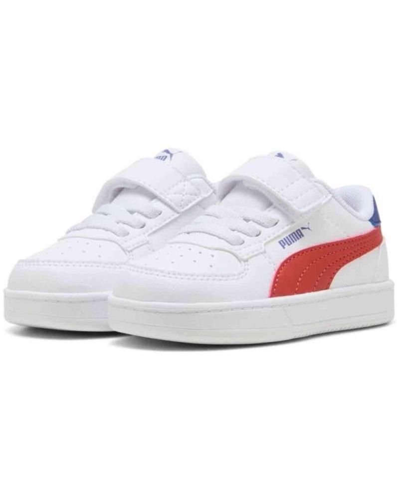 PUMA ZAPATILLAS PUMA CAVEN 20 AC BLANCAS CON DETALLES ROJOS Y AZULES BLANCO