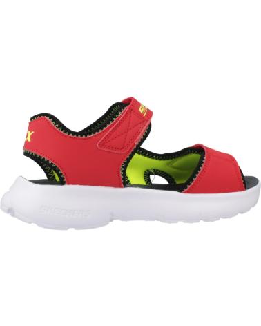SKECHERS SANDALIAS NINO MODELO 406513L COLOR ROJO RDBK