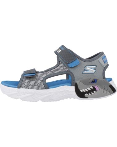 SKECHERS SANDALIAS NINO MODELO CREATURE-SPLASH COLOR GRIS CCBL