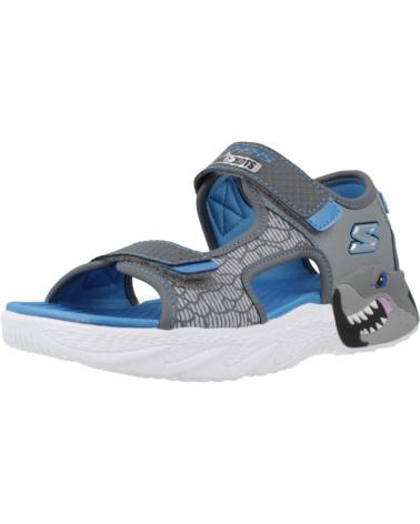 SKECHERS SANDALIAS NINO MODELO CREATURE-SPLASH COLOR GRIS CCBL