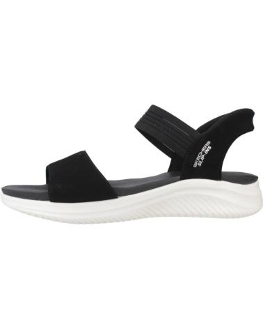 SKECHERS SANDALIAS PLANAS MUJER 119804 NEGRO