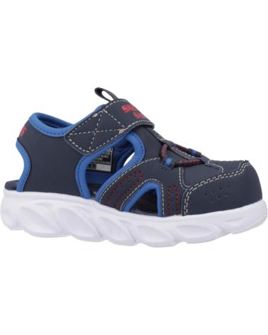SKECHERS SANDALIAS NINO MODELO HYPNO-SPLASH COLOR AZUL NVBL