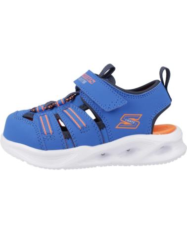 SKECHERS SANDALIAS NINO MODELO HYPER COAST COLOR AZUL BLNV