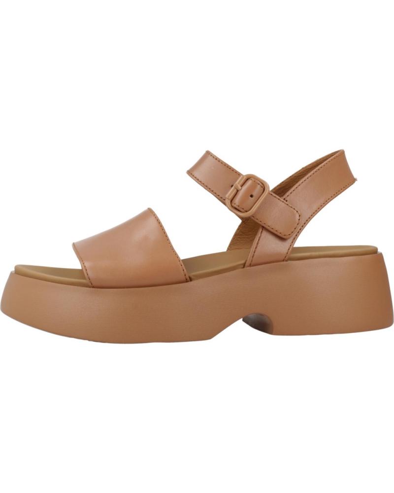 Sandales pour Femme CAMPER SANDALIA CASUAL DE PIEL CON PLATAFORMA NUDE