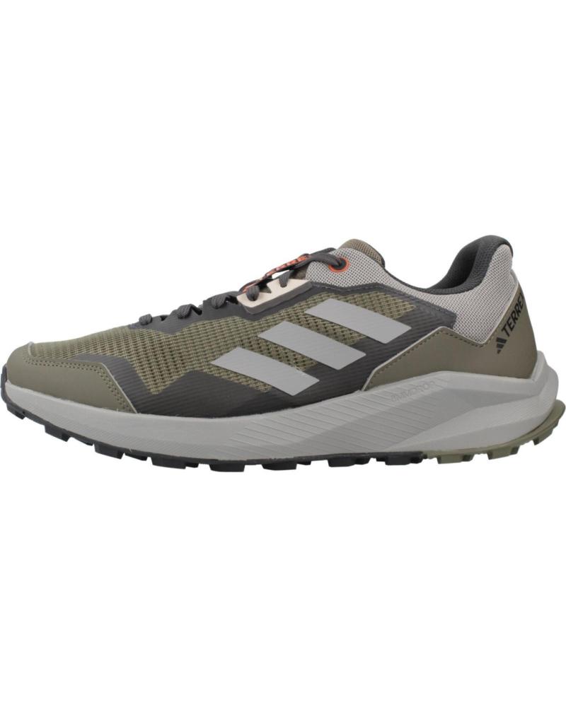 ADIDAS TRAIL RUNNING SHOES - GREY AND GREEN TONES VERDE