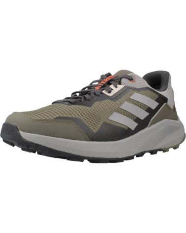 ADIDAS TRAIL RUNNING SHOES - GREY AND GREEN TONES VERDE